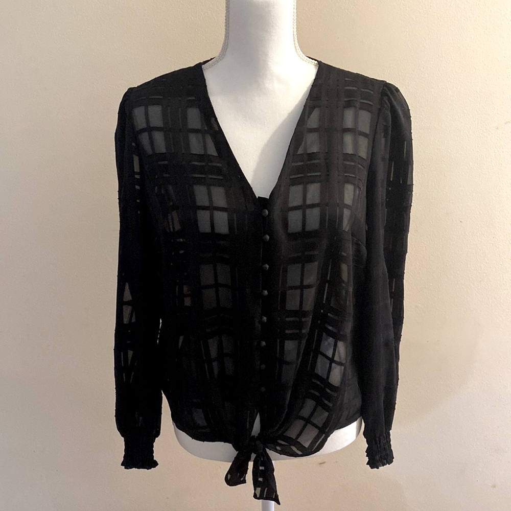 Black INC sheer top!
